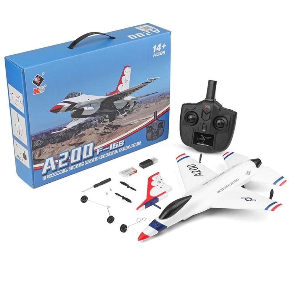 Avião Controle Remoto The Minator 2.4g Su35 Planador Top Cor Azul