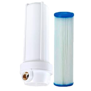 Filtro D`Água Cavalete Entrada Poço 9,3/4 Com Refil Lavável