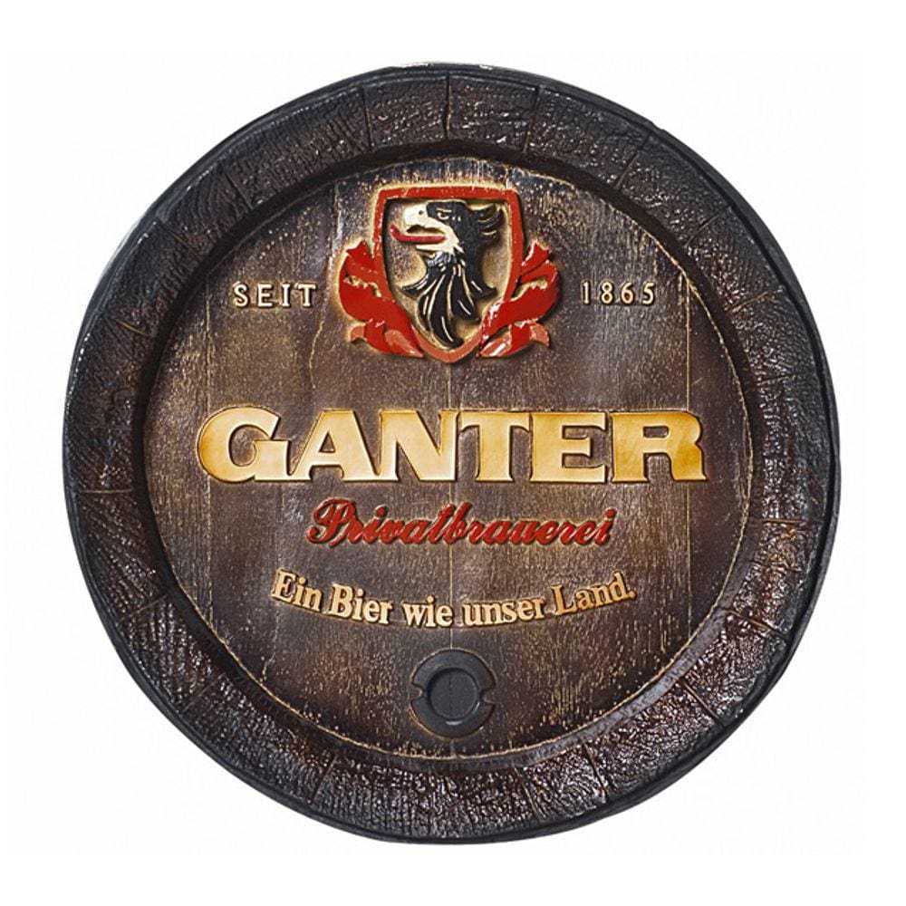 Barril Ganter Cerveja de parede grande em Fibra