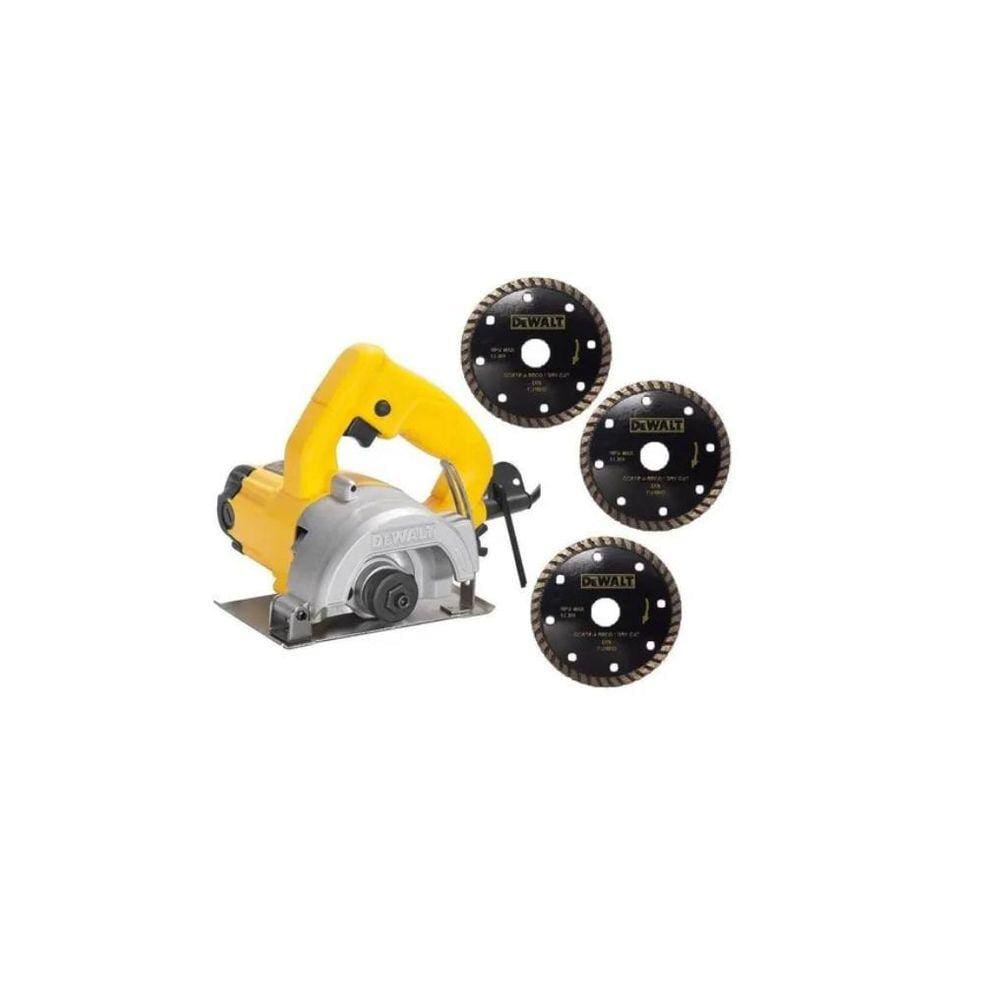 Serra Mármore 1400W + 3 Discos - Dewalt Dw862Wa 127V