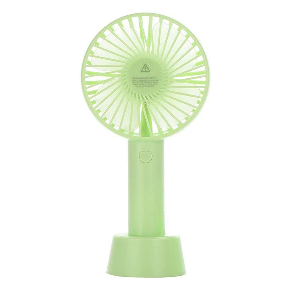 Mini Ventilador Mao Mesa Usb Bateria Portatil 3 Velocidades