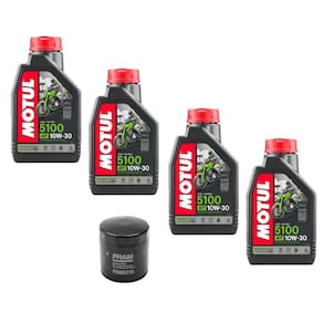 Óleo Motul Semissintetico 5100 10W30 + Filtro Fram Ph6017 4L