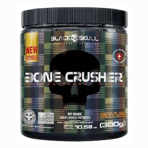 Bone Crusher Nova Fórmula - 300G Hot Orange - Black Skull