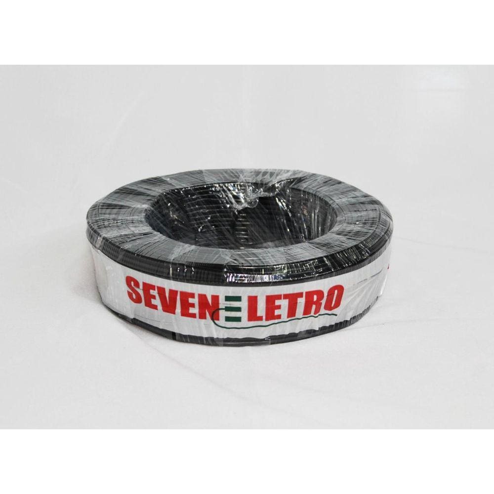 Fio Cabo Flexível 4Mm Preto - 100 Metros