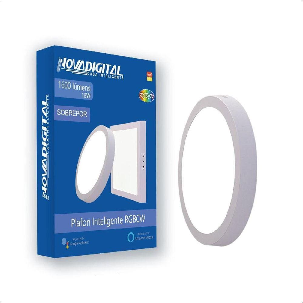 Luminária Plafon Led Rgb Wifi Inteligente Sobre 18W - Rgb