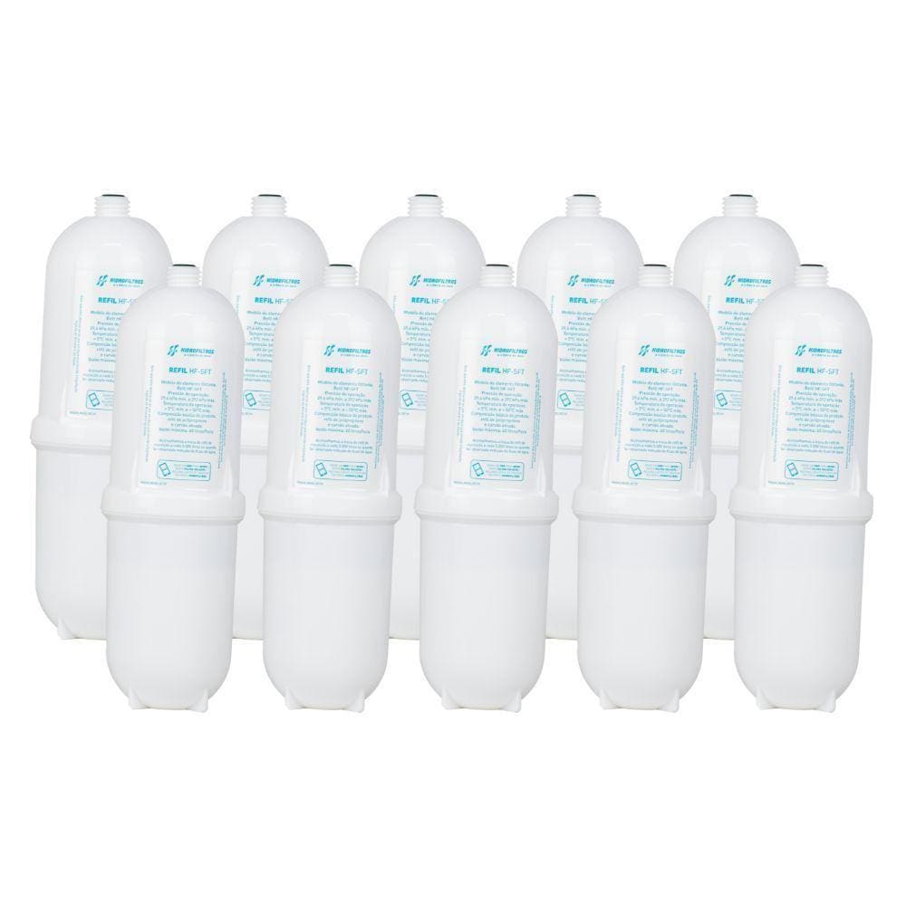 Kit 10 Refil Vela Filtro Purificador Água Bebedouro Soft