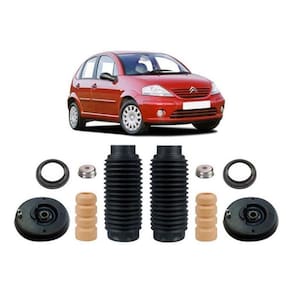 2 Kit Coxim Batente Dianteiro Citroen C3 2006 2007 2008 2009
