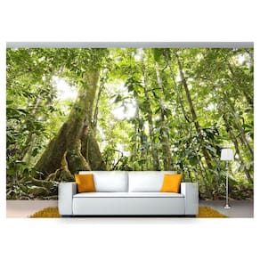 Papel De Parede Floresta Natureza Árvores 3D 3M² Xna179