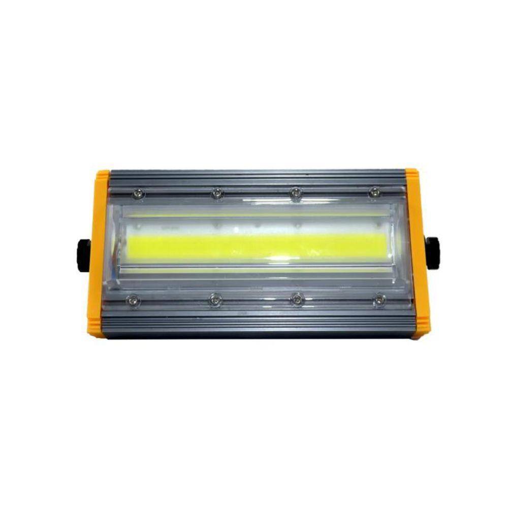 Refletor Led Linear Holofote 100W Branco-Frio 6500K Ip68