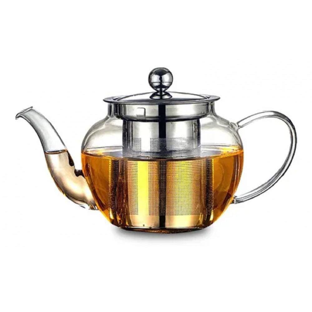 Chaleira Vidro Infusor Vidro 540Ml Chá Detox - Wincy