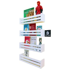 Nicho Livro E Brinquedo Prateleira Quarto Criança Mdf 55Cm