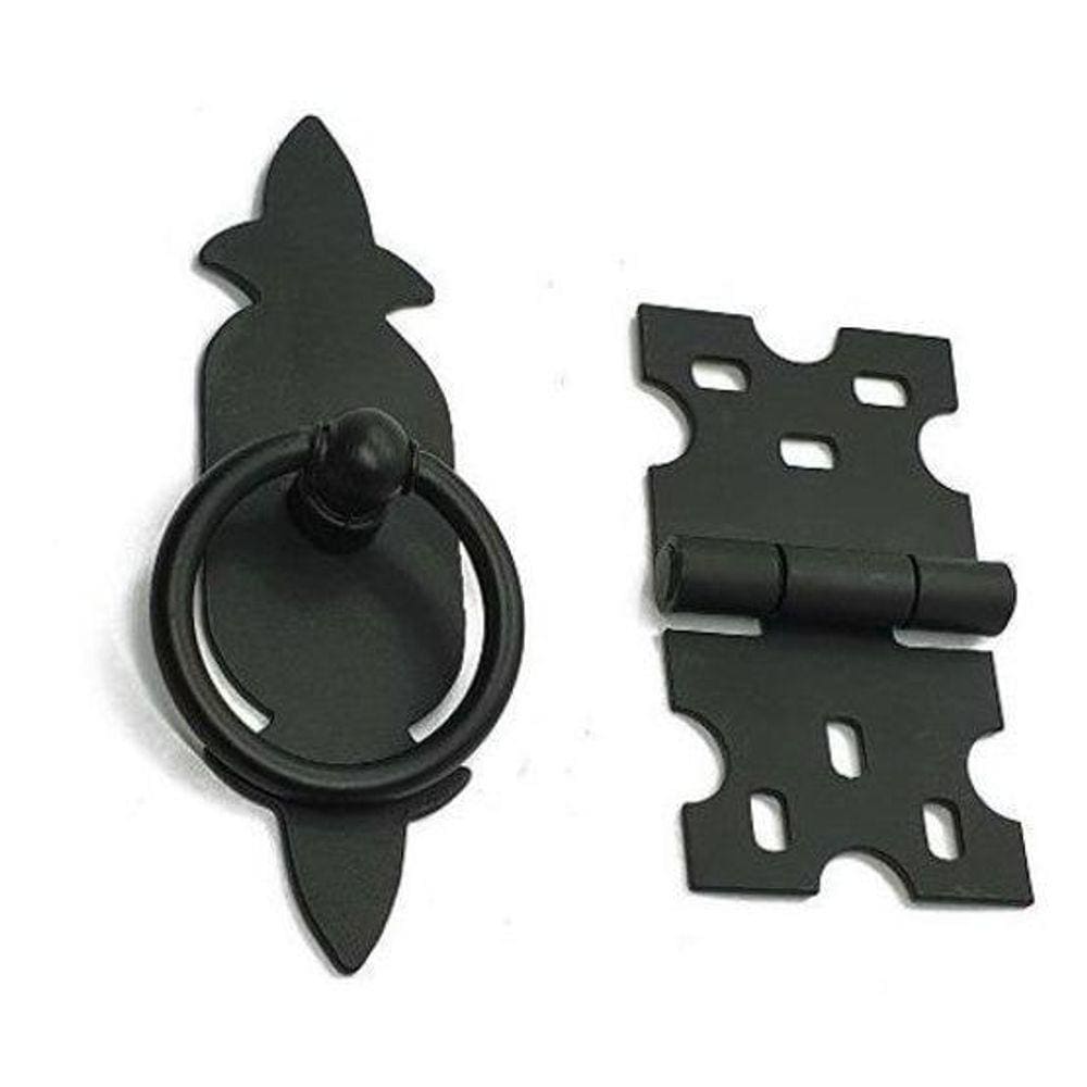 Kit 10 Puxadores Chapa Rustica + 8 Dobradiças Mexicana