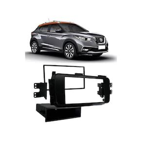 Moldura Painel Dvd Nissan Kicks Black Piano