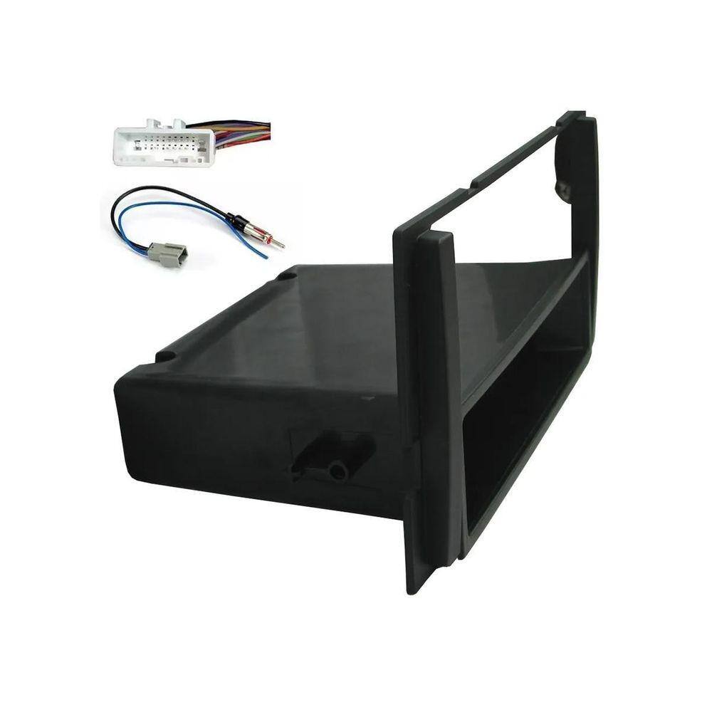 Moldura Painel 1-2 Din March Versa Sentra 15 À 20 + Chicotes