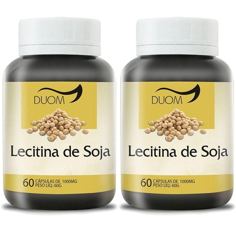Kit 2 Und Lecitina De Soja 60Cps 1000Mg Duom