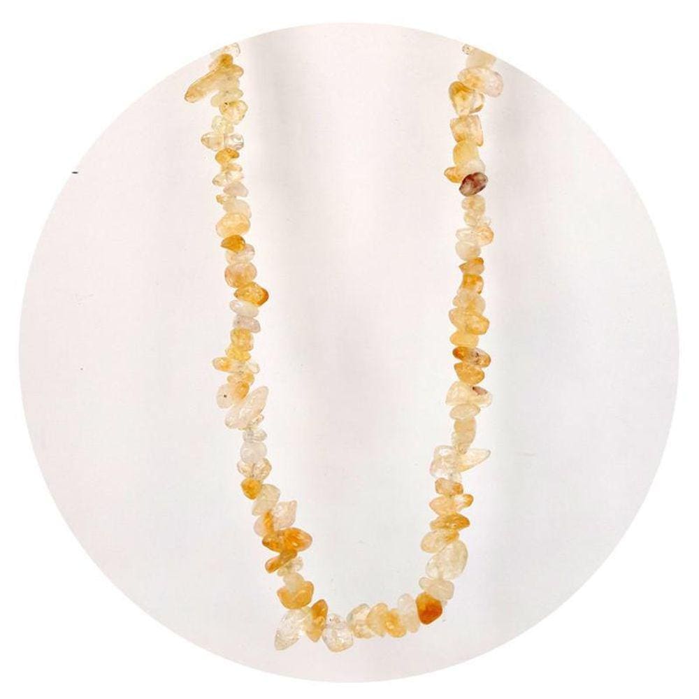 Colar Pedras Naturais De Citrino - Verdadeiro Ponte Vecchio