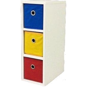 Mesa De Cabeceira Gaveteiro Organibox 3 Gavetas 18X60X30Cm