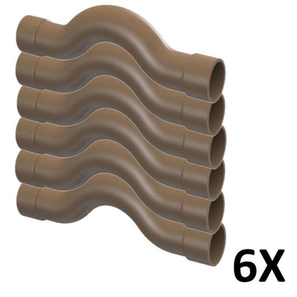 Kit 6 Curva De Transposição Soldável 3/4`` 25Mm Tigre