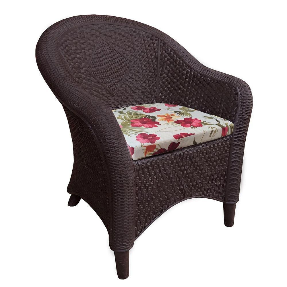 Cadeira Poltrona Decorativa Dallas Polietileno Com Almofada