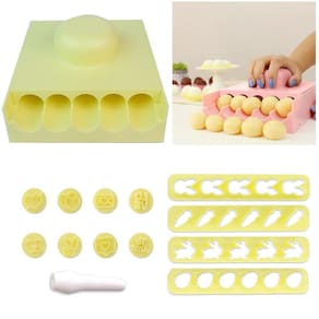 Kit Enrolador 12G Carimbo E Cortador Doces Páscoa Bluestar