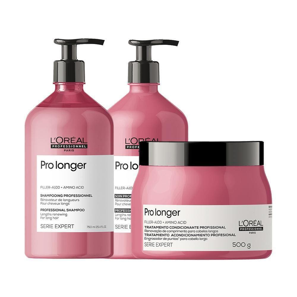 Kit L`Oréal Pro Serie Exp Pro Longer - Sh E Cond E Másc