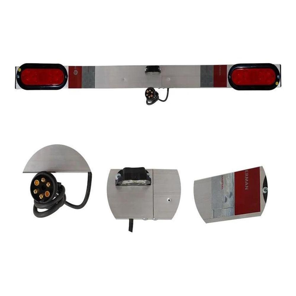 Régua Sinalizadora Blindada Transbike Luz Led Rubi