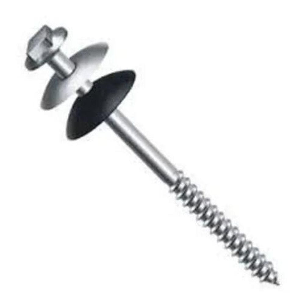 Kit 100 Parafuso Telha Telheiro Vedação Arruela 5/16 X 110Mm