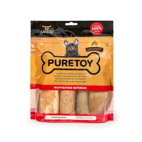 Kit Mordedor Defumado Racas Grandes Puretoy P Cães