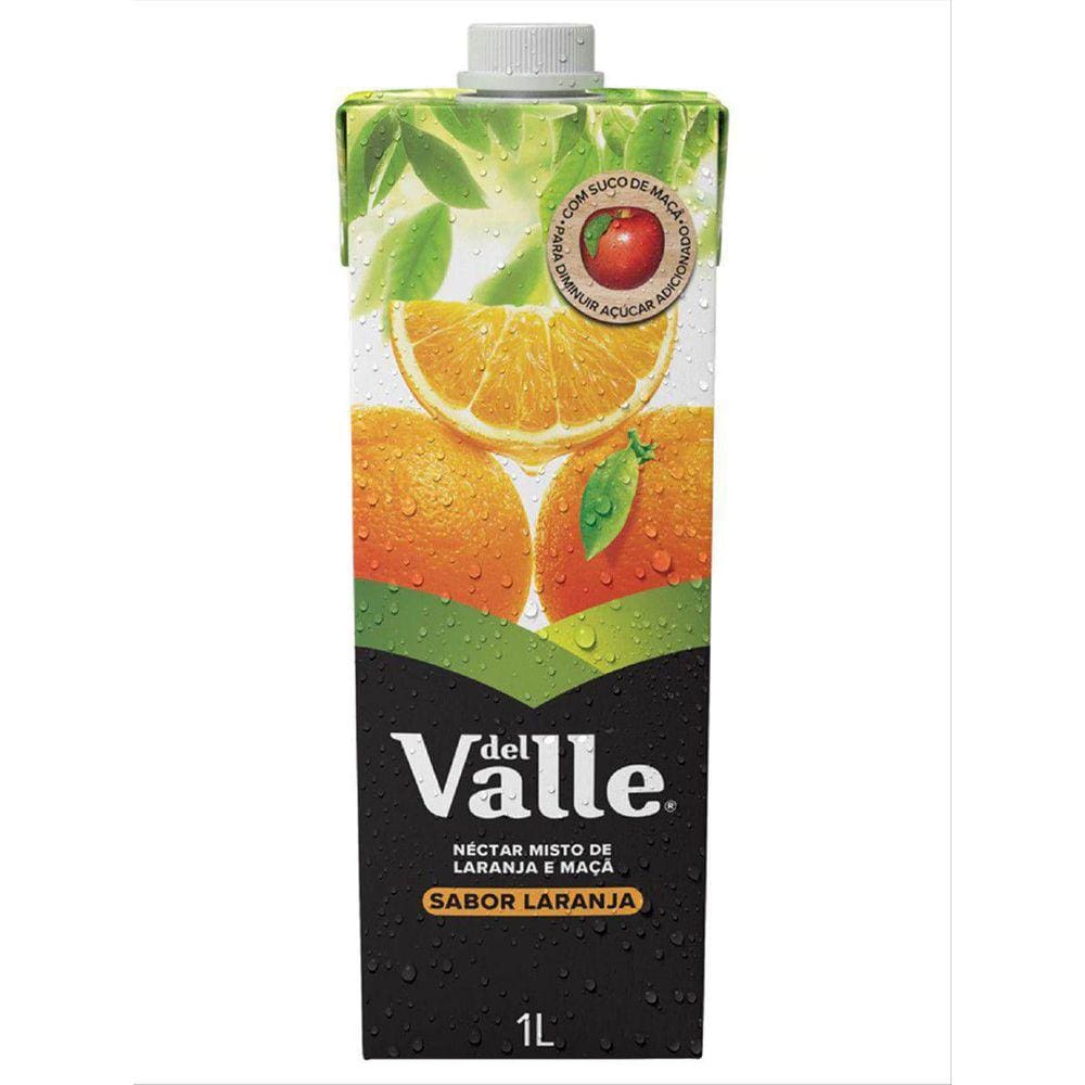 Suco De Laranja Del Valle 1L -  Pack Com 6 Unidades