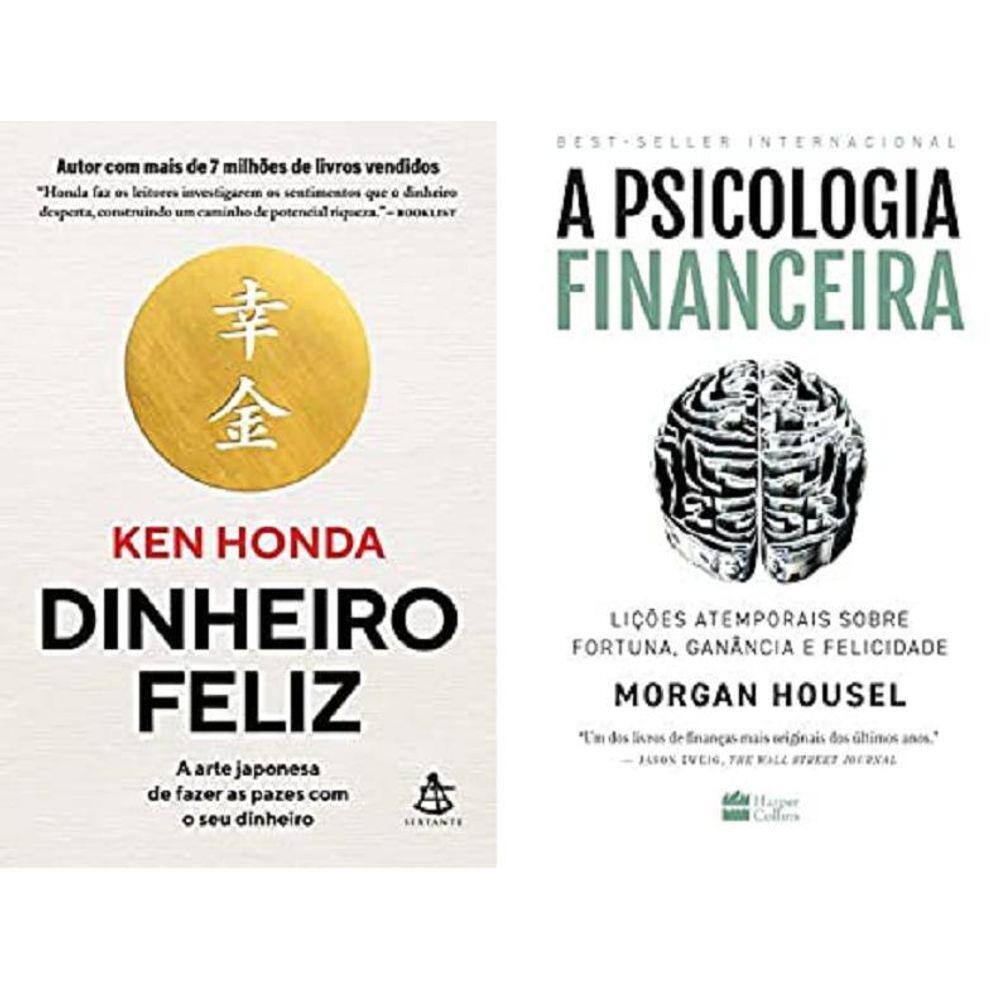 Kit 2 Livro K. Honda Dinheiro Feliz + Psicologia Financeira