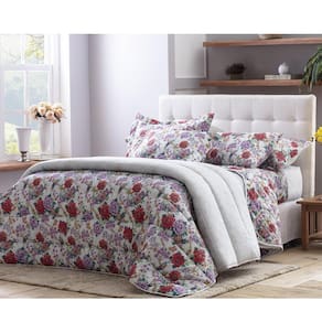 Jogo De Cama Casal 250X240Cm Barbara Floral Realce Premium