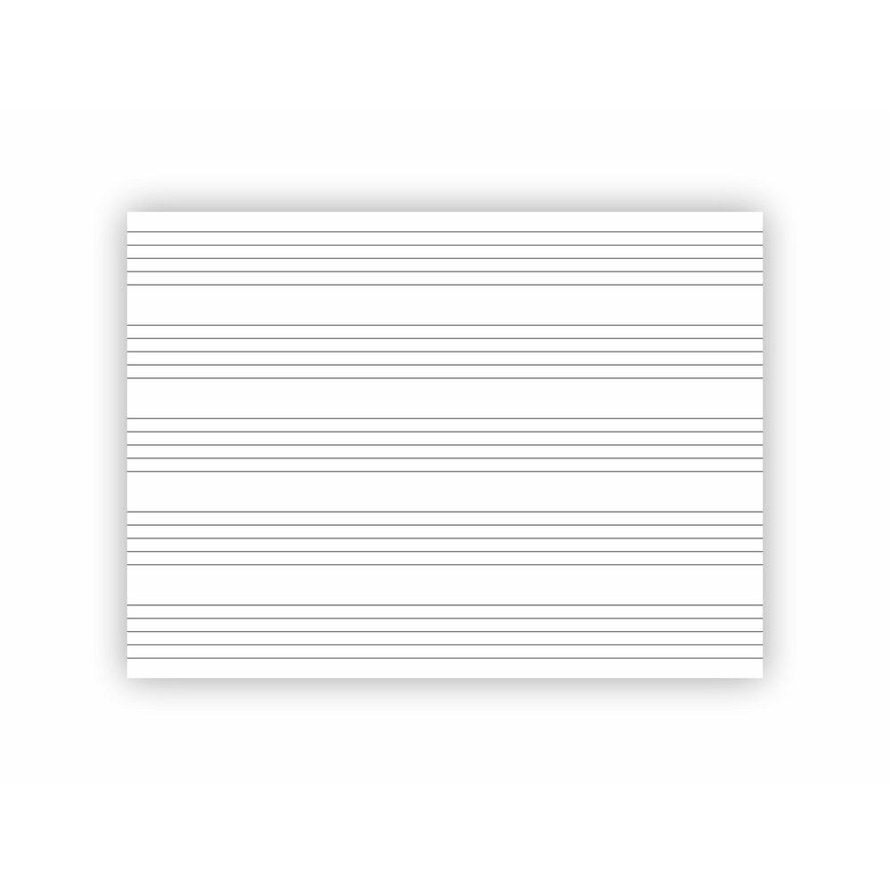 Adesivo Quadro Branco Pautado Pauta Musical 120X64 Cm