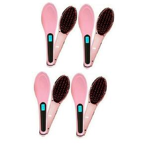 Kit com 4 Escovas Alisadora Elétrica Chapinha