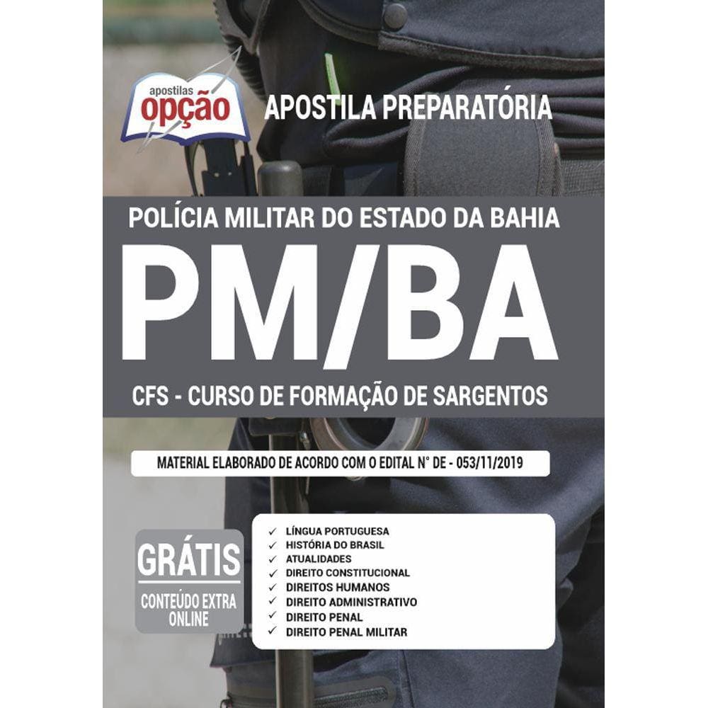Apostila Cfs Pm Ba - Curso De Formação De Sargentos