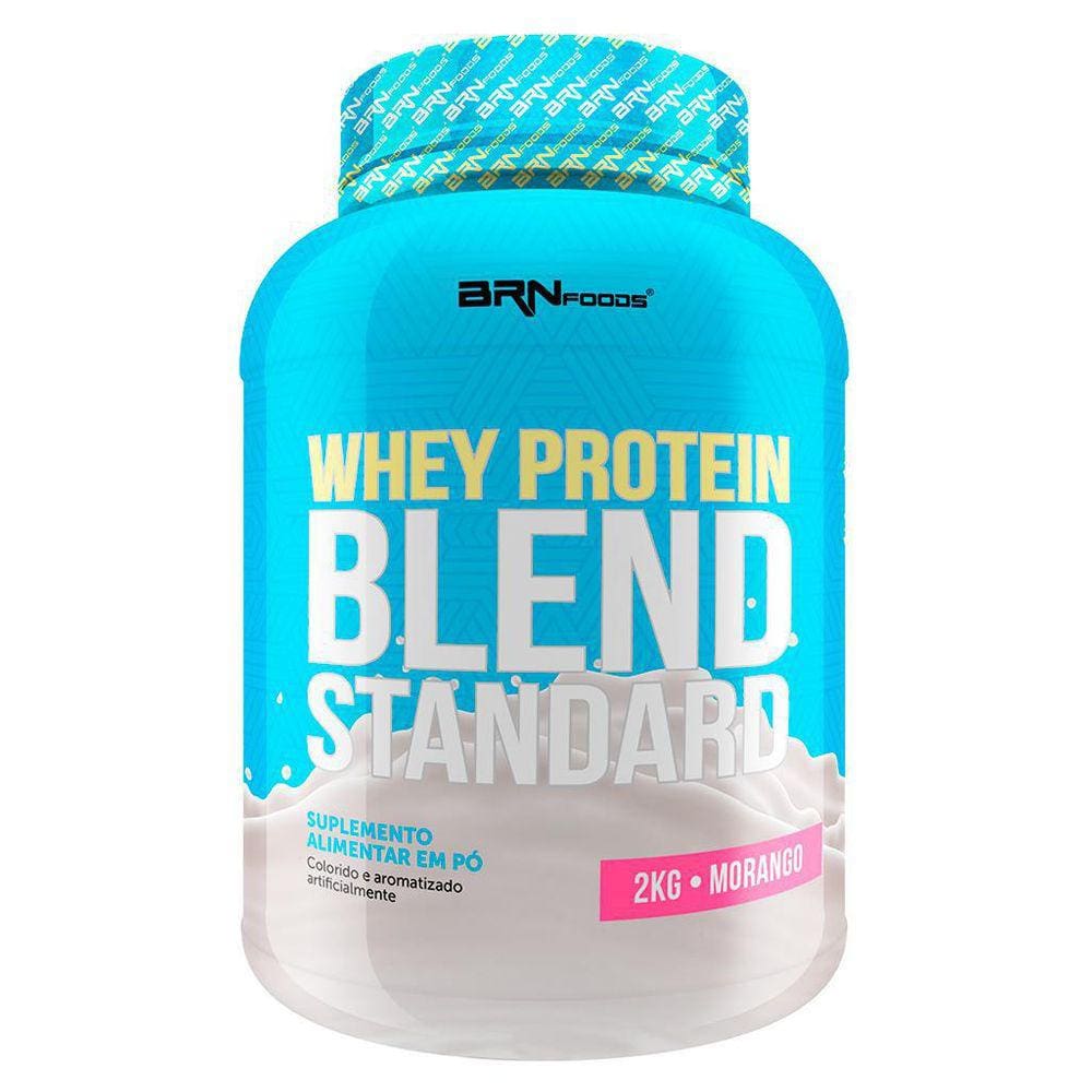 Whey Protein Blend Standard 2Kg Morango Brnfoods