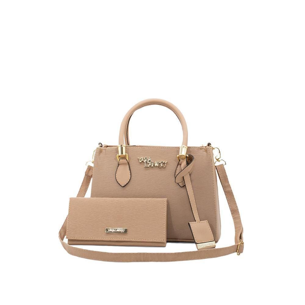 Kit Bolsa Lorena Baby + Carteira Cor Nude