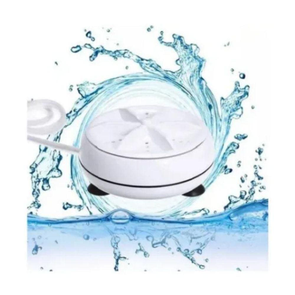Mini Maquina Lavadora Rotativa Usb Portátil No Balde