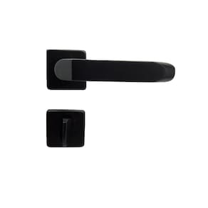 Fechadura Porta Banheiro Tera Imab Wc Preta Preto Fosco Pp