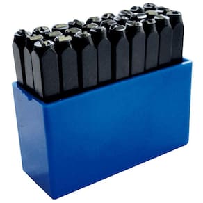 Kit Marcador Punção Alfabeto 5mm  27 Peças