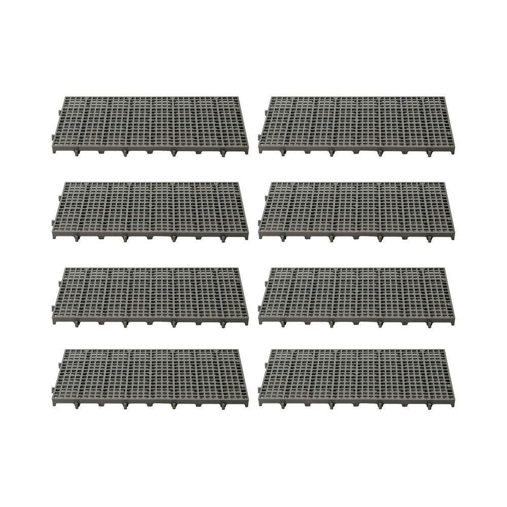Estrado Plástico 8 Un = 1M 2,5X25X50 Preto Della Plast