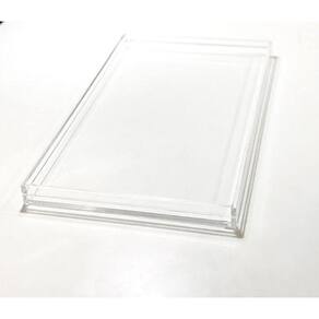 Bandeja De Acrílico 8Mm Transparente Linda Gg Sem Alça