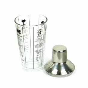 Coqueteleira De Vidro 500ml Tampa Inox Drinks Barman