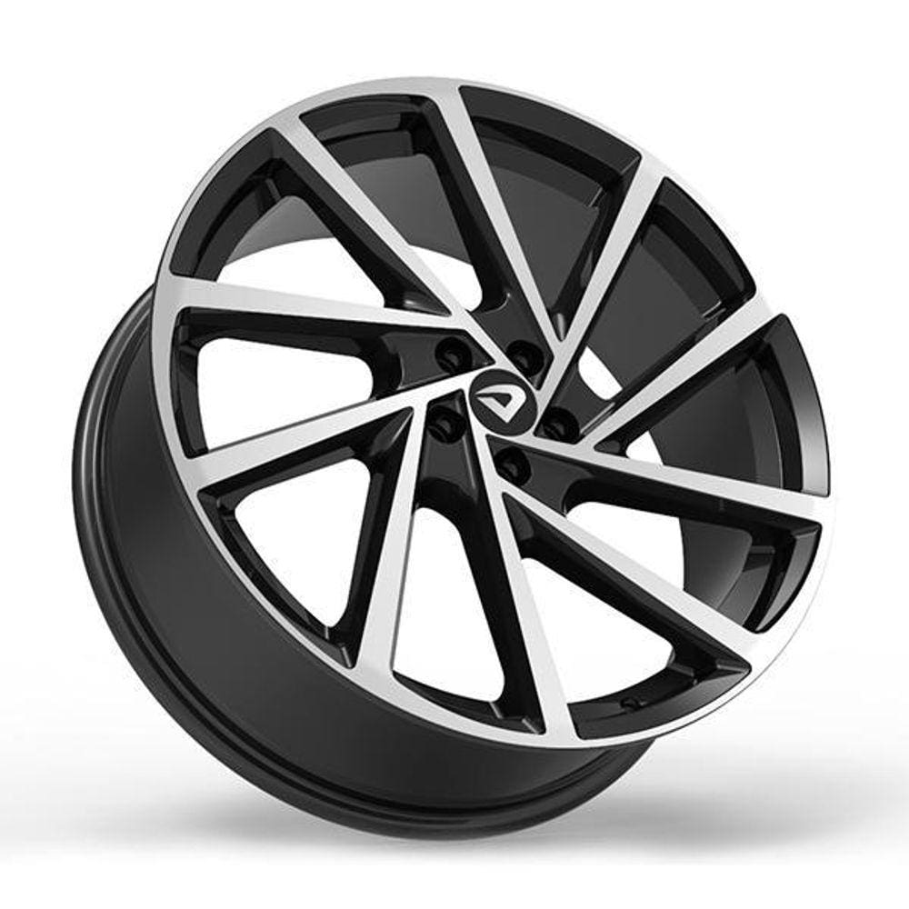 Roda R-Seven 2005 20X7,5 5X112 Et 42 Preto Diamantado