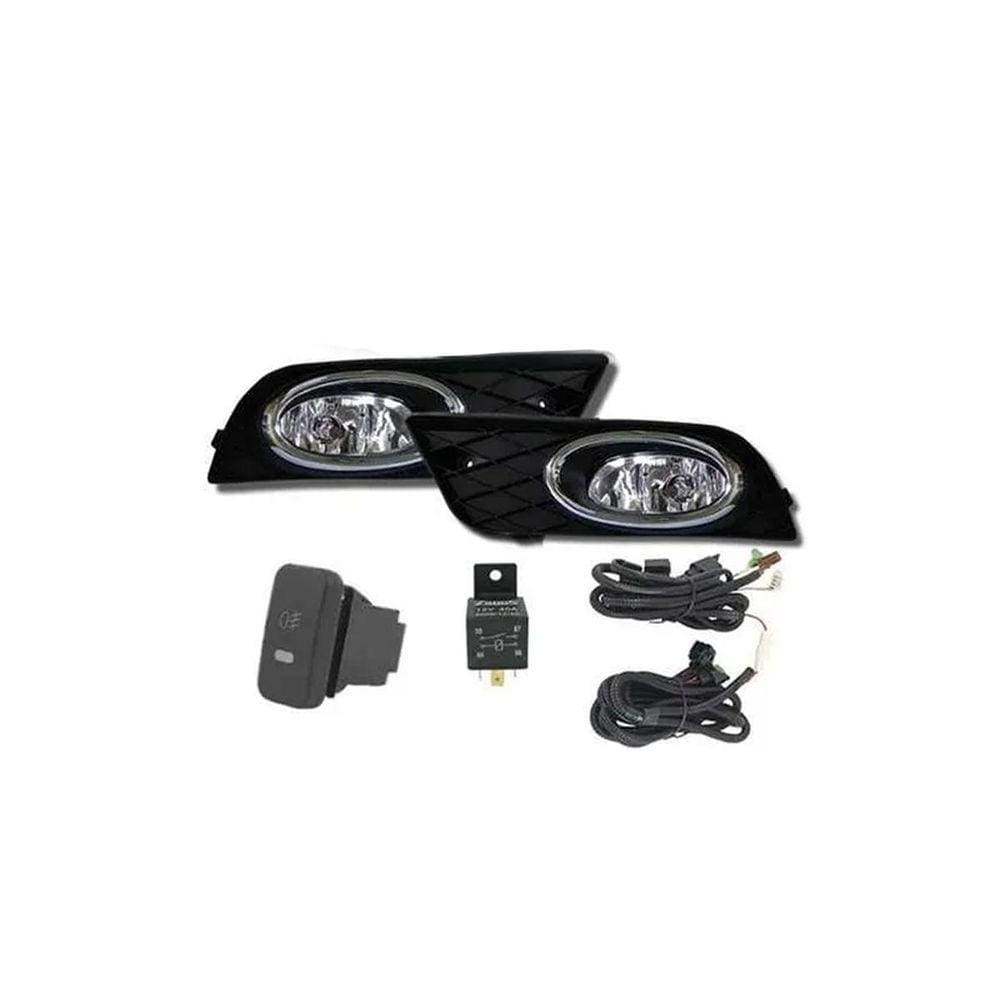 Kit Farol Auxiliar Milha New Civic 2012/2014 + Aro Cromo