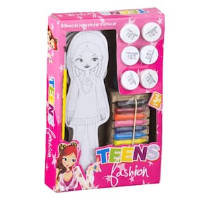 Bonecas Tens Fashion  Para Pintar