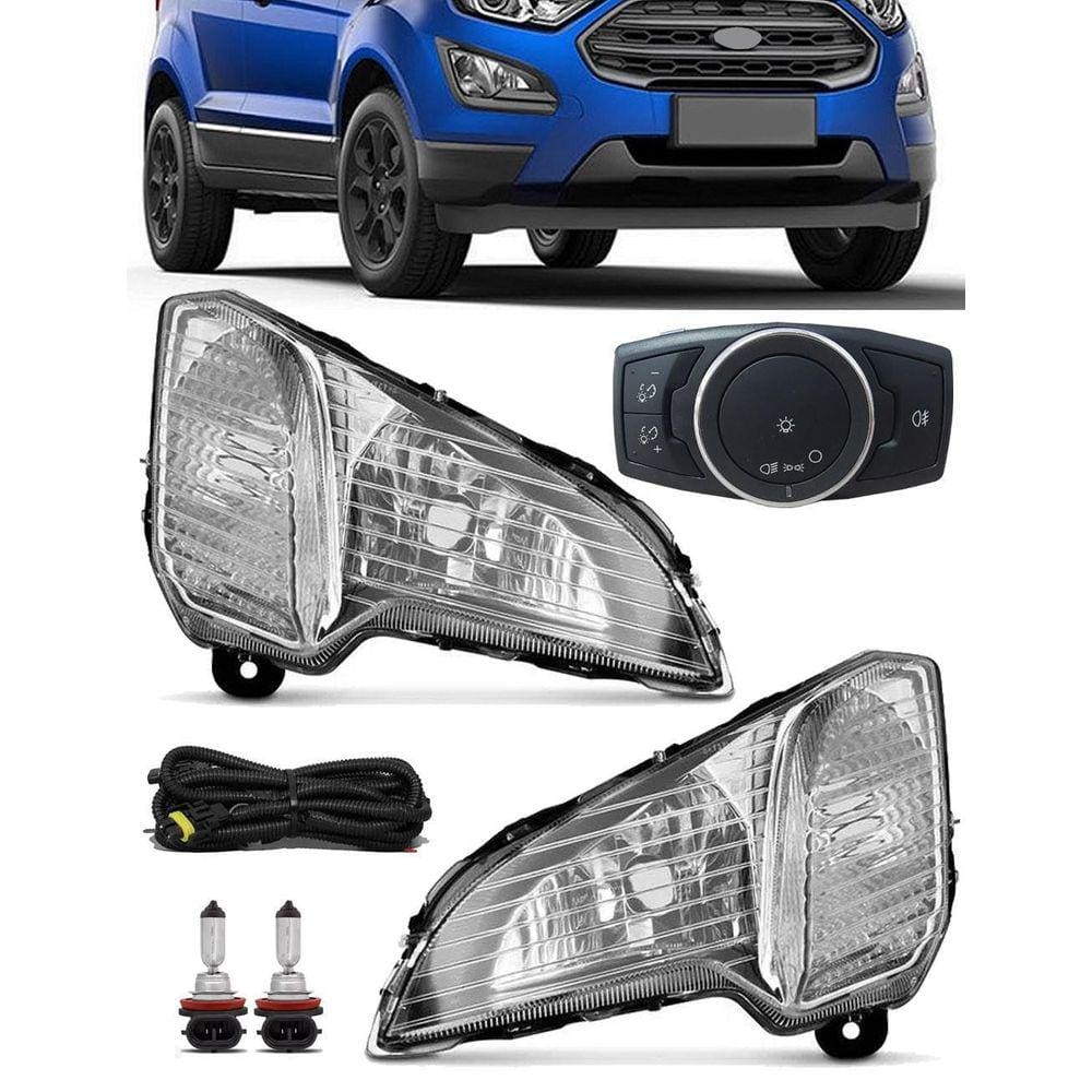 Kit Farol De Milha Neblina Ford Nova Ecosport 2017/2020