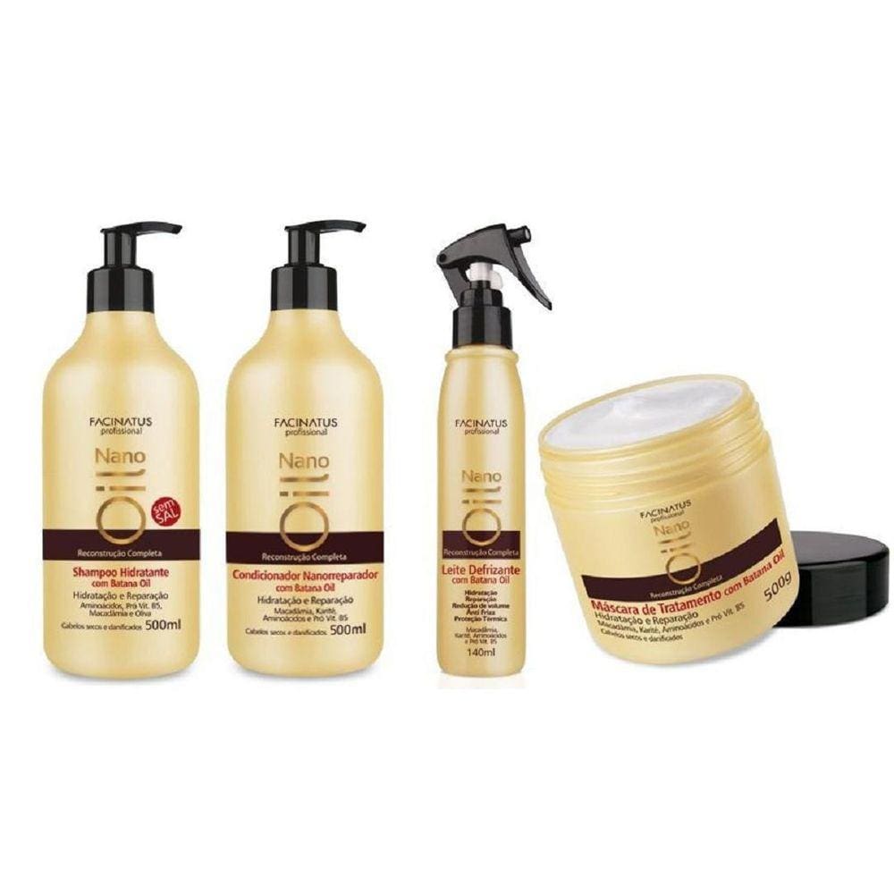 Kit Nano Oil Reconstrução Completa Facinatus Cosméticos