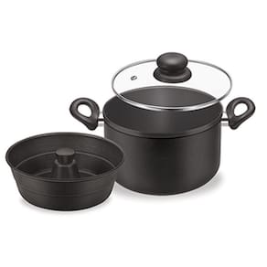 Panela Para Pudim Banho Maria Preto 0.188 Dona Chefa