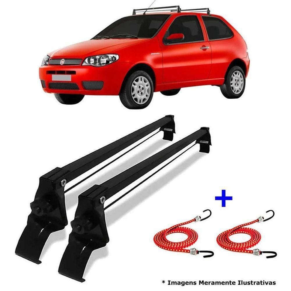 Rack Teto Bagageiro + 2 Elasticos Fiat Palio 2 Ptas 1996 A