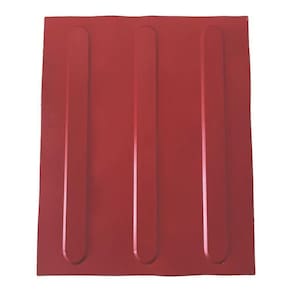 Kit 10 Pçs Piso Tátil Pvc 25X25 Direcional Vermelho